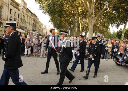 Freitag, 6. September 2019, zum 75. Jahrestag der Befreiung von Niort Stockfoto