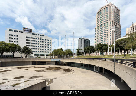 Landschaft Blick auf Downtown Detroit in Michigan, USA Stockfoto