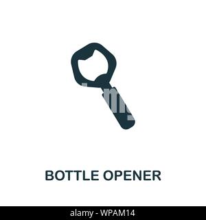 Flaschenöffner vektor Symbol. Kreative Zeichen vom Oktoberfest icons Collection. Gefüllte flache Flasche öffner Symbol für Computer und mobile Stock Vektor