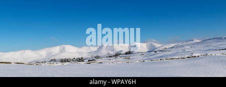 Panoramablick auf die howgill Fells von Firbank, Cumbria, Großbritannien. Stockfoto