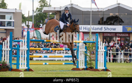 Horse Jumping am Royal Highland Show, Edinburgh, 2019 Stockfoto