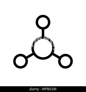 Symbol in flacher Form teilen. Verbindungssymbol Stock Vektor