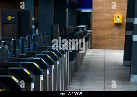 Barrieren im London Bridge Stockfoto