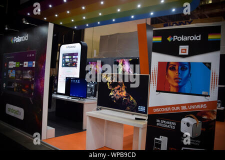 Berlin, Deutschland - 6. September 2019: Polaroid Stand auf der IFA 2019 Stockfoto