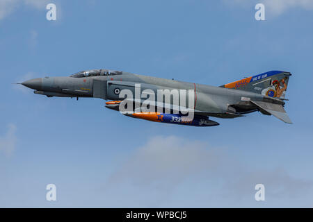 VOLKEL NIEDERLANDE 13. Juni 2019: Griechische Air Force McDonnell Douglas F-4 Phantom II an Luchtmachtdagen Stockfoto