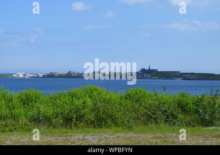 Sommer in Nova Scotia: Festung Louisbourg auf der Kap-Breton-Insel Stockfoto