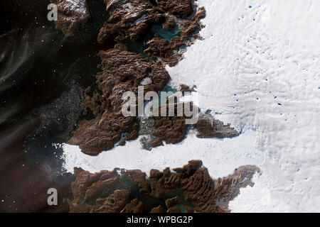 Jakobshavn Gletscher, Grönland, wachsende für das dritte Jahr, 2019, das die NASA/DPA Stockfoto