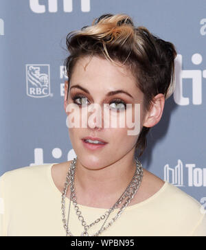 Toronto, Kanada. 8. Sep 2019. Kristen Stewart besucht die von eberg' Pressekonferenz während der 2019 Toronto International Film Festival in TIFF Bell Lightbox am September 08, 2019 in Toronto, Kanada. Foto: imageSPACE/MediaPunch Credit: MediaPunch Inc/Alamy leben Nachrichten Stockfoto