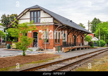 Lewisburg County Office, Lesen Railroad Freight Station, 55 South 1st Street, Lewisburg, Pennsylvania Stockfoto