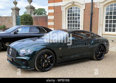 Bentley Continental GT Anzahl 9. Ausgabe (2019), Zukunft Classic, Concours von Eleganz 2019, Hampton Court Palace, Surrey, England, UK, Europa Stockfoto