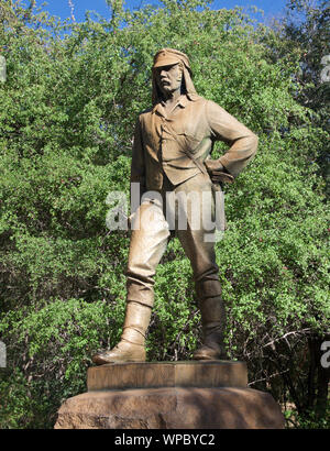 Statue von Dr. David Livingstone, Victoria Falls, Simbabwe Stockfoto