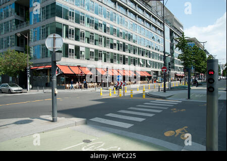 Paris, Stadtentwicklungsgebiet Rive Gauche, Avenue de France - Paris, Stadt Entwicklung Projekt Rive Gauche, Avenue de France Stockfoto