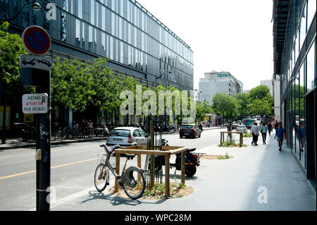 Paris, Stadtentwicklungsgebiet Rive Gauche, Avenue de France - Paris, Stadt Entwicklung Projekt Rive Gauche, Avenue de France Stockfoto