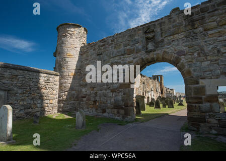 Antike Ruinen in St. Andrews, Schottland Stockfoto