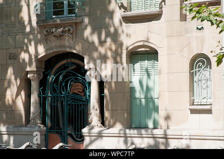 Paris, Architektur, Hector Guimard, Castel Béranger, 14 Rue La Fontaine, 1894-1898 Stockfoto