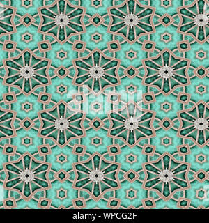 Interessante Formen schaffen eine schöne, symmetrisches Design Pattern, die nahtlos gefliest werden kann Stockfoto