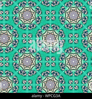 Interessante Formen schaffen eine schöne, symmetrisches Design Pattern, die nahtlos gefliest werden kann Stockfoto