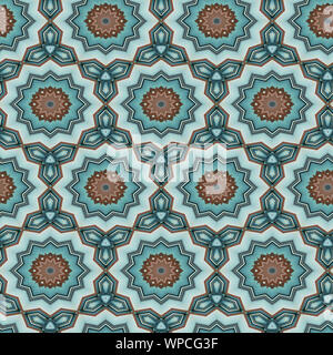 Interessante Formen schaffen eine schöne, symmetrisches Design Pattern, die nahtlos gefliest werden kann Stockfoto