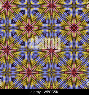 Interessante Formen schaffen eine schöne, symmetrisches Design Pattern, die nahtlos gefliest werden kann Stockfoto