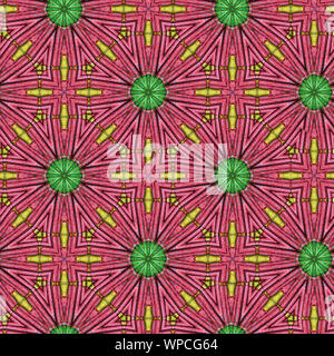 Interessante Formen schaffen eine schöne, symmetrisches Design Pattern, die nahtlos gefliest werden kann Stockfoto