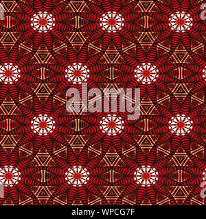 Interessante Formen schaffen eine schöne, symmetrisches Design Pattern, die nahtlos gefliest werden kann Stockfoto