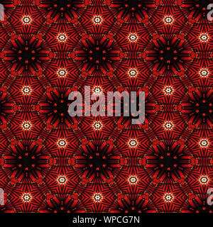 Interessante Formen schaffen eine schöne, symmetrisches Design Pattern, die nahtlos gefliest werden kann Stockfoto