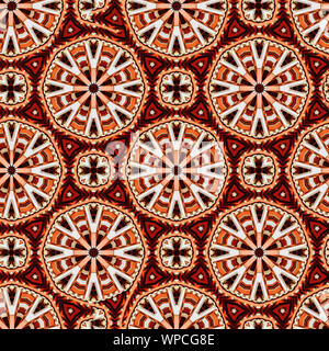 Interessante Formen schaffen eine schöne, symmetrisches Design Pattern, die nahtlos gefliest werden kann Stockfoto