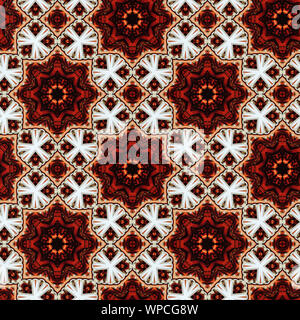 Interessante Formen schaffen eine schöne, symmetrisches Design Pattern, die nahtlos gefliest werden kann Stockfoto