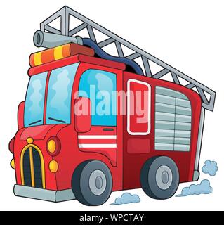 Fire Truck Thema Bild 1 Stock Vektor