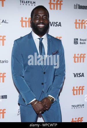 Toronto, Kanada. 8. Sep 2019. TORONTO, ONTARIO - SEPTEMBER 08: Shamier Anderson besucht" Endungen, Premiere Anfänge während der 2019 Toronto International Film Festival, Ryerson Theater am September 08, 2019 in Toronto, Kanada. Foto: PICJER/imageSPACE/MediaPunch Credit: MediaPunch Inc/Alamy leben Nachrichten Stockfoto