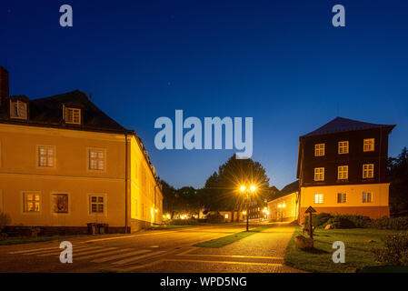 Mountain spa Karlova Studánka in der Tschechischen Republik. Stockfoto