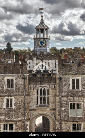 Stolz in Kent's letzten mittelalterlichen Deer Park, Knole durch Abgabe der Sackville Familie, die hier noch heute leben. Stockfoto