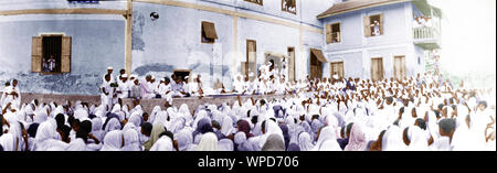 Mahatma Gandhi während Salz Satyagraha in Surat, Gujarat, Indien, Asien, 22. April 1930 Stockfoto