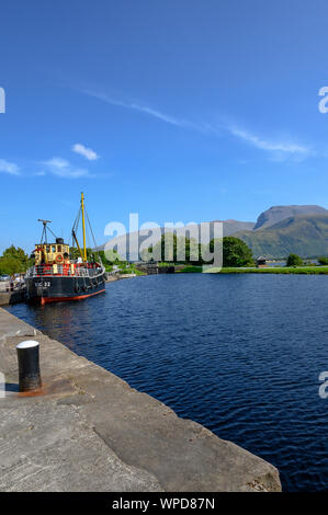 Ben Nevis von Corpach, Schottland, Großbritannien Stockfoto