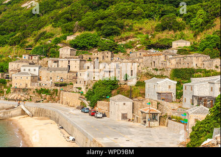 Landschaft von Qinbi Dorf an Matsu, Taiwan Stockfoto