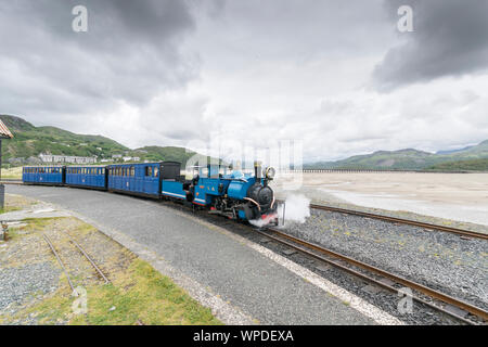 Fairbourne Dampfzug in der Nähe von Callander Mid Wales Gwynedd Stockfoto