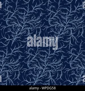 Nahtlose Frost Pattern. Fliesen winter ornament Textur Stock Vektor