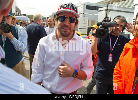 Monza, Italien. 07 Sep, 2019. Monza, Italien - 07 September, 2019: FIA Formula One World Championship, Grand Prix von Italien mit Fernando Alonso | Verwendung der weltweiten Kredit: dpa/Alamy leben Nachrichten Stockfoto