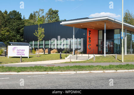 Zukunft Skills Center, Teil von Basingstoke Hochschule für Technik, Bordon, Hampshire, UK, die Angebote der beruflichen Bildung Ausbildung Kurse Stockfoto