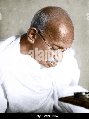 Alte vintage Foto von Mahatma Gandhi, Indien, Asien, 1946 Stockfoto