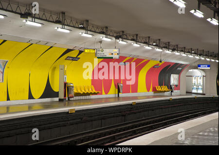 Paris, Métro, Station Assemblée Nationale Stockfoto