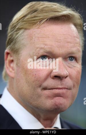 Hamburg, Deutschland. 06 Sep, 2019. firo: 06.09.2019 Fußball Fußball:, 2019/2020 EURO: EM Qualifikation: Nationalmannschaft Deutschland - Holland, Niederlande Ronald Koeman, Coach, NL | Verwendung der weltweiten Kredit: dpa/Alamy leben Nachrichten Stockfoto