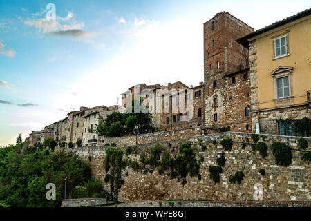 Landschaft von Colle Val D'elsa Stadt. toskana, Italien Stockfoto