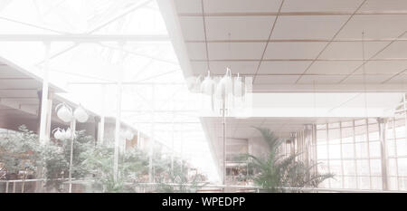 Bild von einem geräumigen Flur in der Business Center Stockfoto