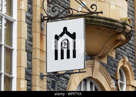 Im Bild: Ceredigion Museum, Terrasse Straße in Aberystwyth, Wales, UK. Mittwoch 28. August 2019 Stockfoto