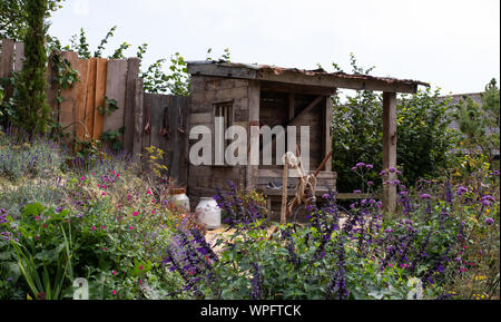 Donkey Sanctuary Garten sidmouth Nummer 3882 Stockfoto