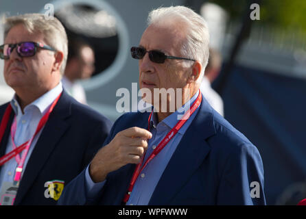 Monza, Italien. 07 Sep, 2019. Monza, Italien - 07 September, 2019: FIA Formula One World Championship, Grand Prix von Italien mit Piero Ferrari | Verwendung der weltweiten Kredit: dpa/Alamy leben Nachrichten Stockfoto