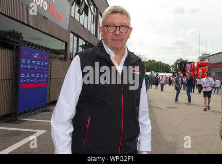 Monza, Italien - 07 September, 2019: FIA Formula One World Championship, Grand Prix von Italien mit Ross Brawn | Verwendung weltweit Stockfoto