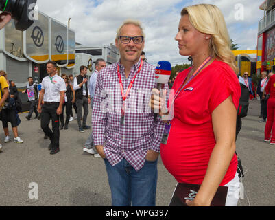 Monza, Italien. 08 Sep, 2019. Monza, Italien - September 08, 2019: FIA Formula One World Championship, Grand Prix von Italien mit Jacques Villeneuve | Verwendung der weltweiten Kredit: dpa/Alamy leben Nachrichten Stockfoto