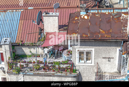 Dachterrasse Stockfoto